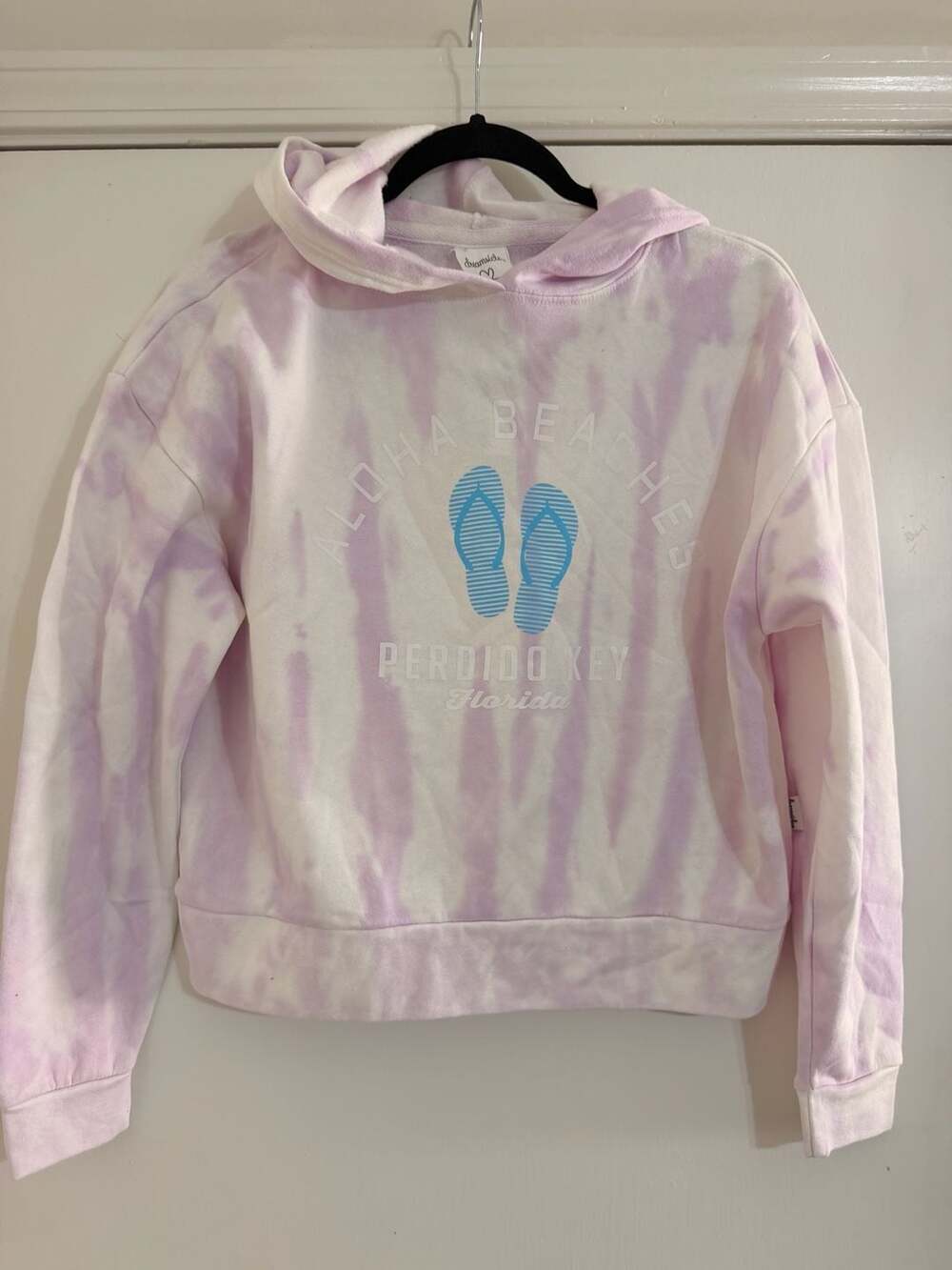Dreamsicle‎ Aloha Beaches Perdido Key Florida Tie-Dye Cropped Hoodie